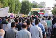 خروش مردم بوشهر در راهپیمایی 13 آبان