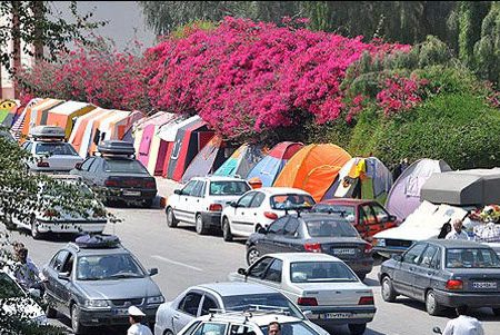 آماده‌سازی کمپ‌های اسکان مسافران نوروزی در بوشهر